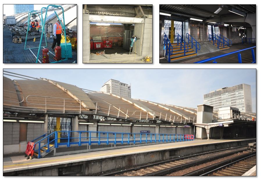Waterloo Link between platform 19 & 20 Construction photos